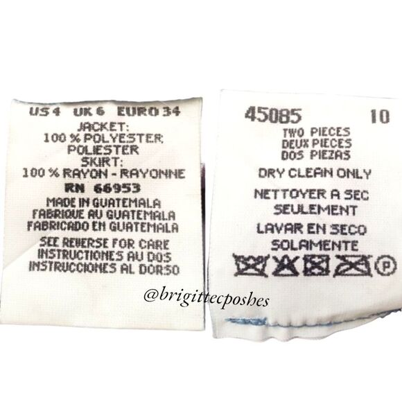 Vintage David Warren NY Blue Floral Maxi Skirt Set - Picture 15 of 15